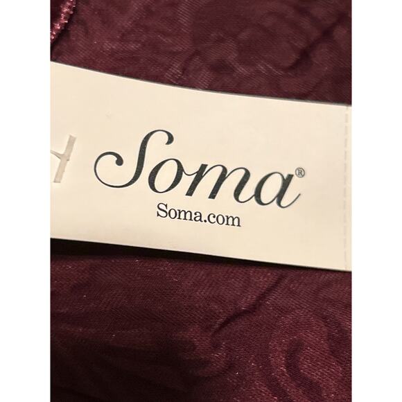 NWT Soma Merlot Velvet Burnout Kimono - Picture 5 of 8